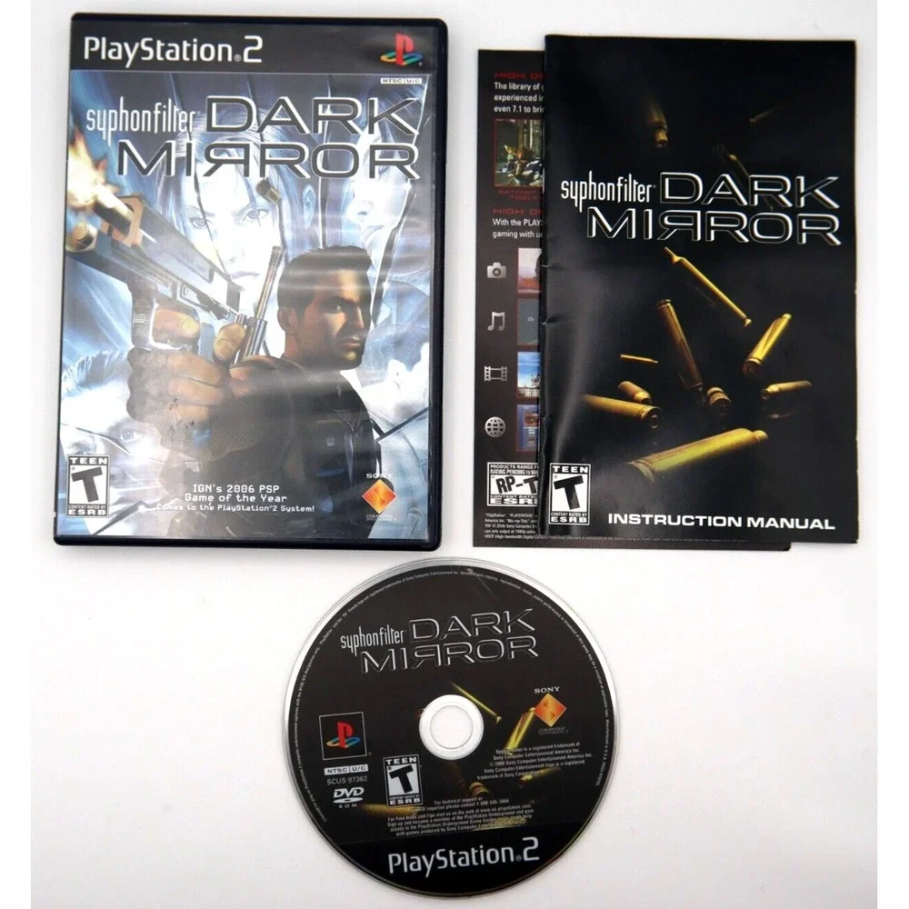 SYPHON FILTER: DARK MIRROR - PS2 PLAYSTATION 2‎ GAME - COMPLETE